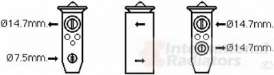 VAN WEZEL 82001336 -  Расширительный клапан, кондиционер